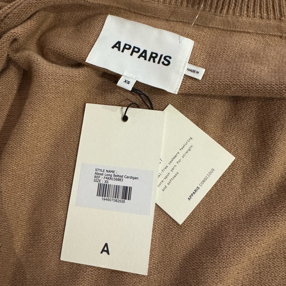 APPARIS Alessi Long Belted Cardigan.